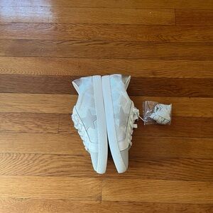 New Vintage Havana Carla Silver Snake Grey Sneakers Extra Laces No Box 8 Read